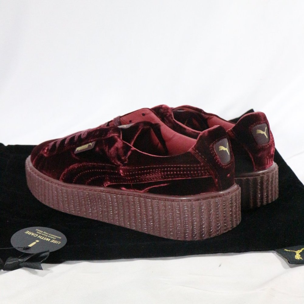 FENTY x PUMA Rihanna Creeper Burgundy Sneakers Sz 10 US Men 11.5 Wmn - Picture 9 of 16